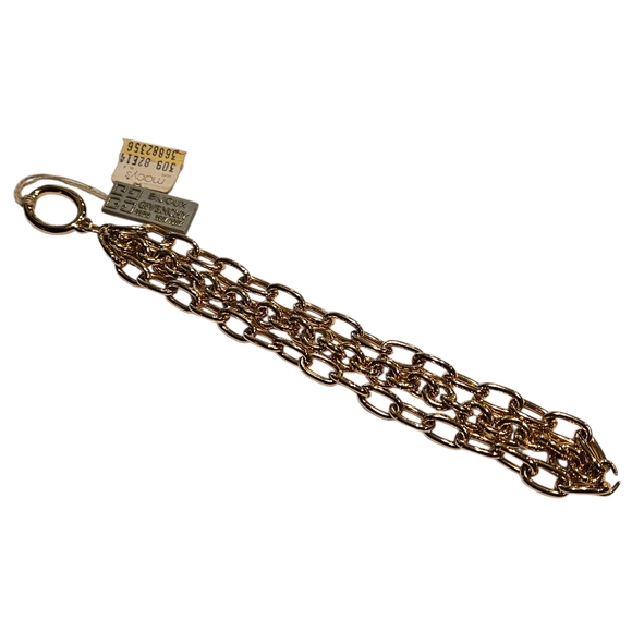 Givenchy Bracelet NWT Defective Needs Repair Vintage Gold Tone Chunky Chain - Picture 2 of 13